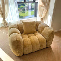 Rylight Scandinavian Vintage Fabric Pumpkin Sofa