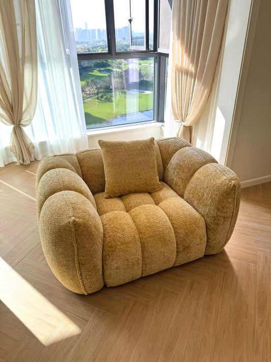 Rylight Scandinavian Vintage Fabric Pumpkin Sofa