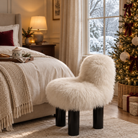 Post‑Modern Italian Sculptural Cloud‑Soft Fleece Lounge Chair