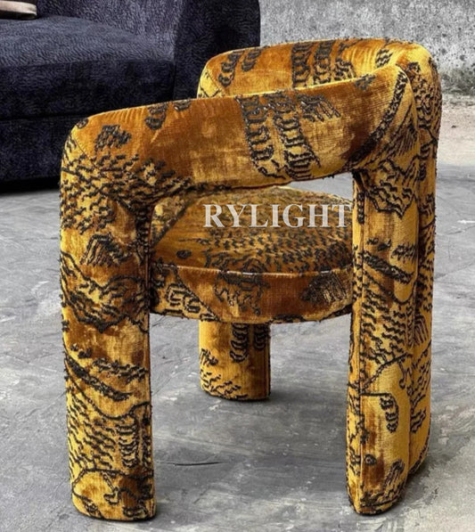 Tiger Mountain Sculptural Accent Chair for Living Room