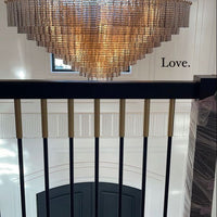 Rylight 9/12/16-ثريا زجاجية مستديرة الأوجه