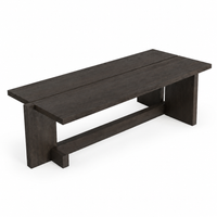 Sculptural Black Oak Coffee Table