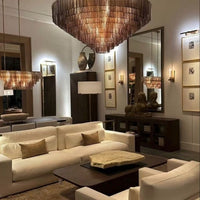 Rylight 9/12/16-ثريا زجاجية مستديرة الأوجه