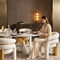 Vespera Sculptural Upholstered Dining Chair