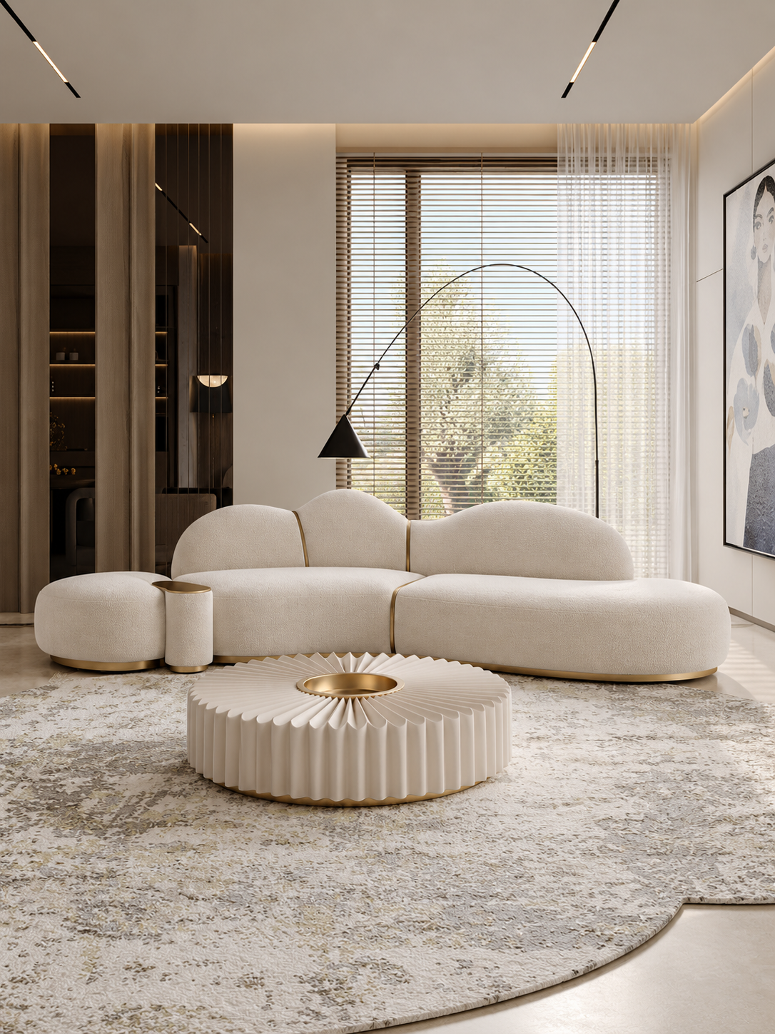 Shell Sculptural Art Sofa