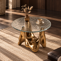 Mirage Sculptural Glass Side Table