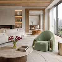 Aurelia Sculptural Velvet Accent Chair