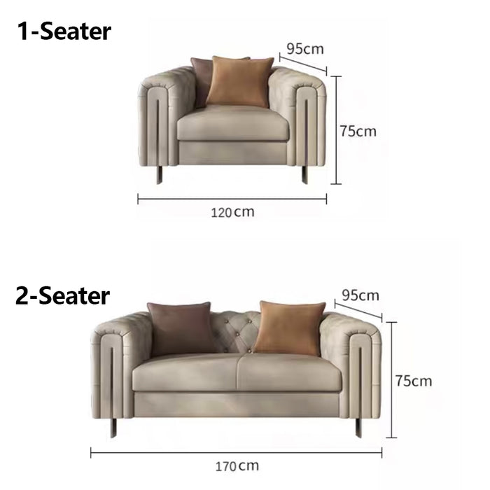 Rylight 1/2/3/4-Seater Leather Sofa