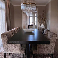Rylight 13-Light Dimmable Crystal Chandelier in Brass Finish Color