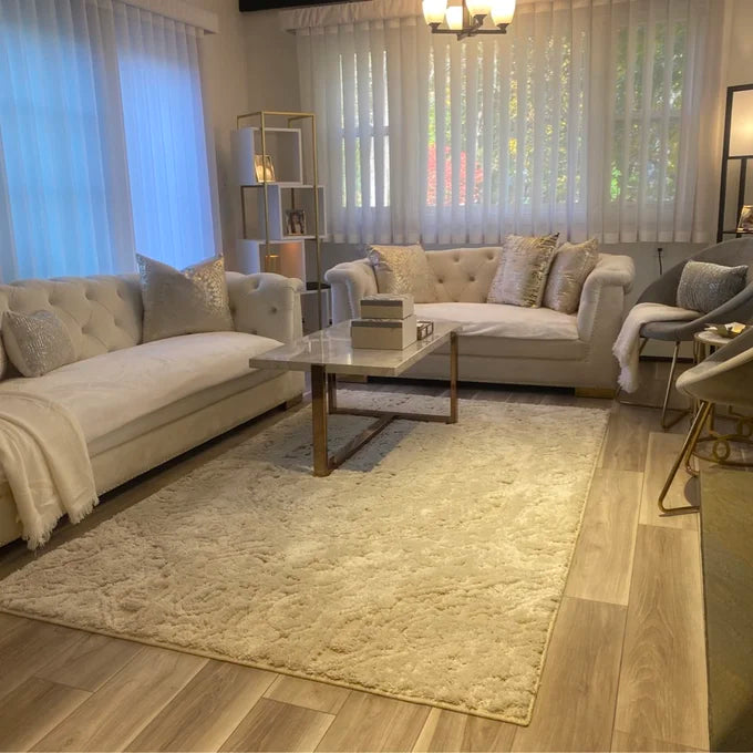 Rylight Cream Velvet Sofa