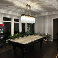 Rylight moderne rechthoekige glazen kroonluchter