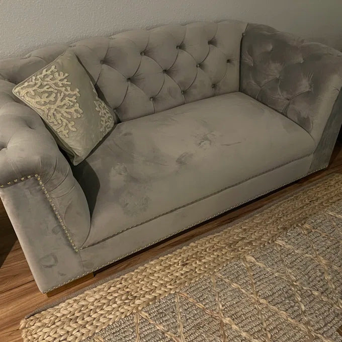 Rylight Cream Velvet Sofa