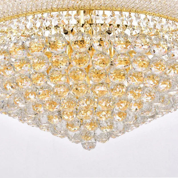 Rylight 3-Tier Empire Gold/Chrome Crystal Chandelier