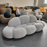 Rylight Fluff Velvet Sofa for Living Room/Bedroom