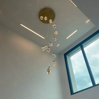 رايلايت 1/3/7/14/22-ثريا كريستالية على شكل قطرة مطر ألماسية خفيفة