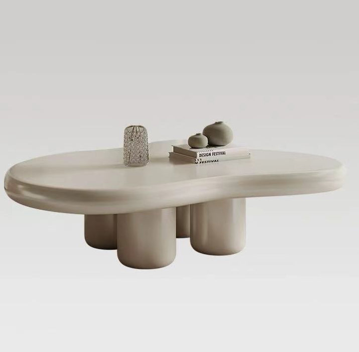 French Luxury Creative Cream White Coffee Table For Living Room