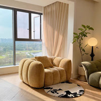 Rylight Scandinavian Vintage Fabric Pumpkin Sofa