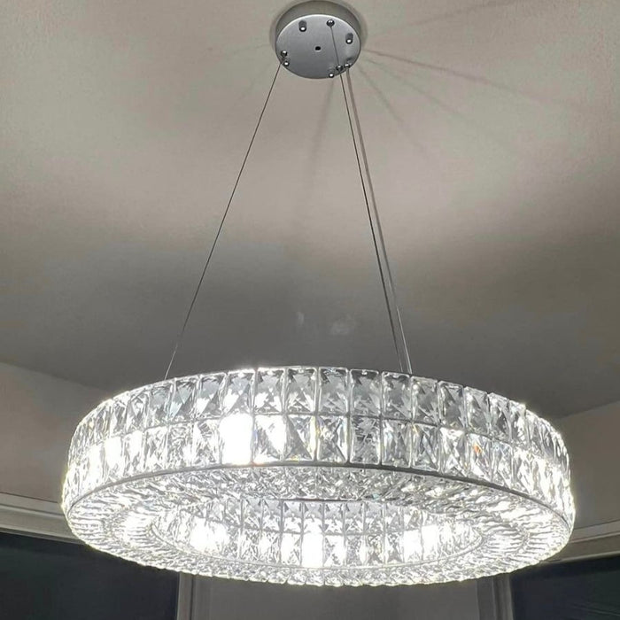 Rylight 1-Ring Luxury Crystal Chandelier