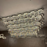 Moderne plafondlamp/kroonluchter met chromen afwerking voor hal/hotellobby/eetkamer