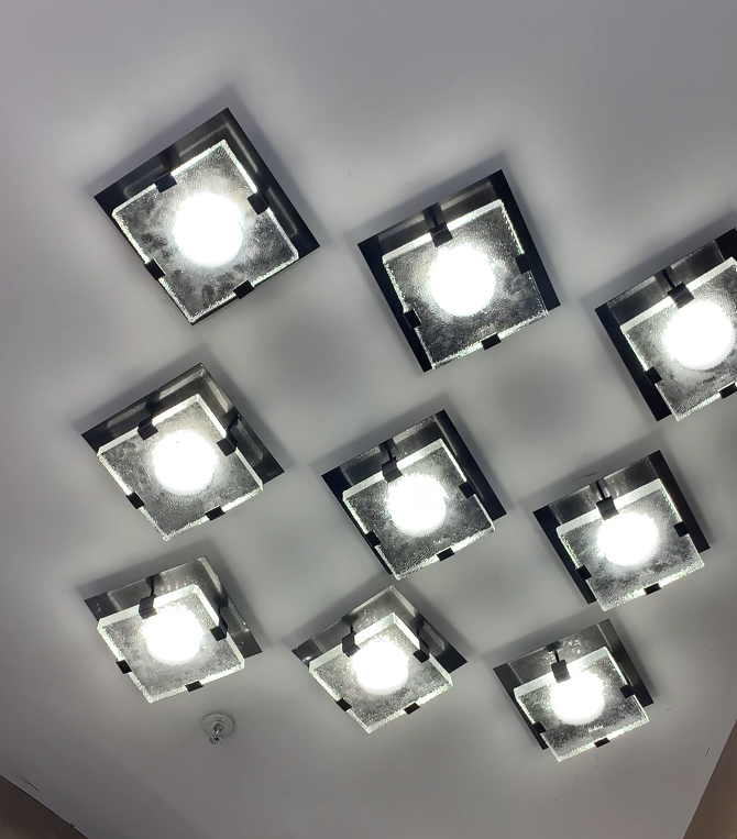 Moderne vierkante wandlamp/plafondkroonluchter 