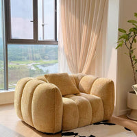 Rylight Scandinavian Vintage Fabric Pumpkin Sofa