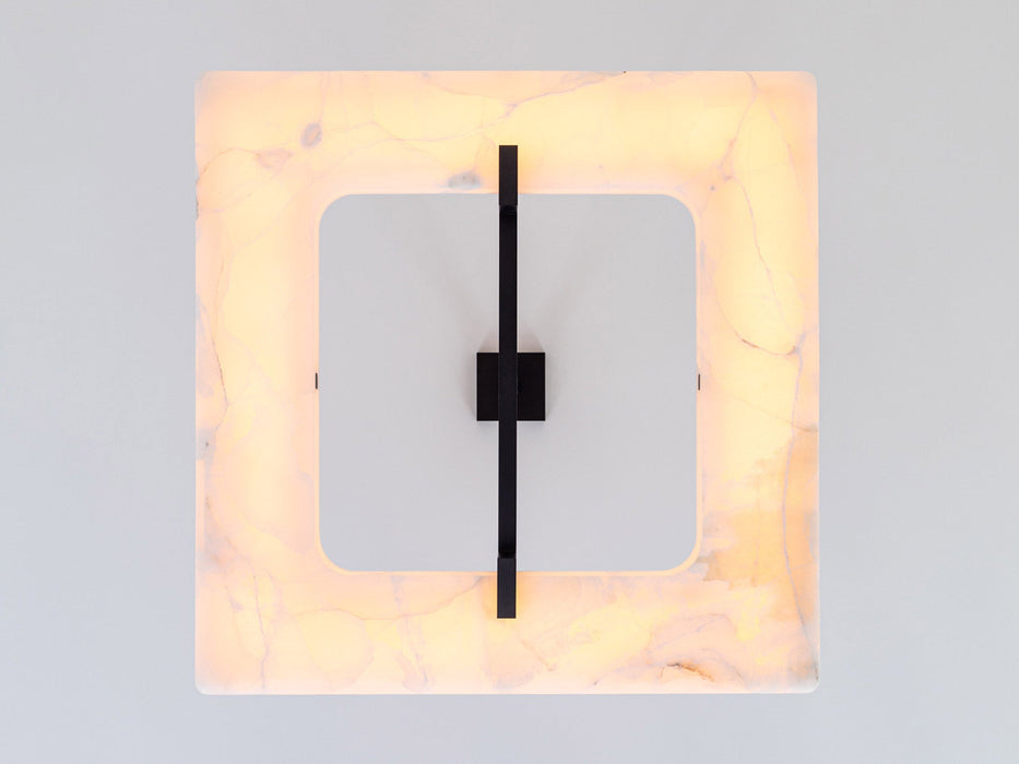 Modern Square Alabaster Chandelier for Living Room/Bedroom