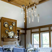 مصباح السقف المستدير/المستطيل الحديث والفاخر من Rylight باللون الأسود