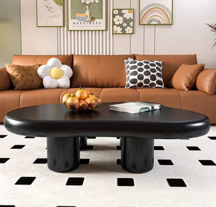 Cream Cloud Coffee Table in Beige/White/Black Color