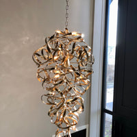 Rylight 12/14/16-Light Artcraft Spiral Ribbon Pendant