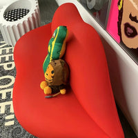 Moderne creatieve design rode lippenbank voor de woonkamer