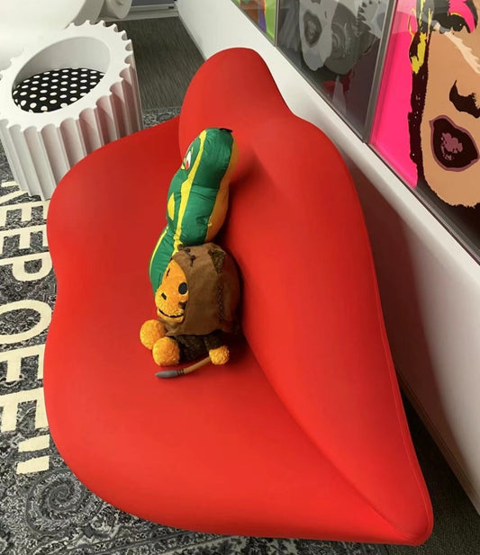 Moderne creatieve design rode lippenbank voor de woonkamer