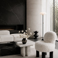 Post‑Modern Italian Sculptural Cloud‑Soft Fleece Lounge Chair