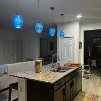 Rylight 3D Colorful Glass Fireworks Art Pendant Light