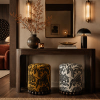 Tiger Mountain Sculptural Beaded Ottoman