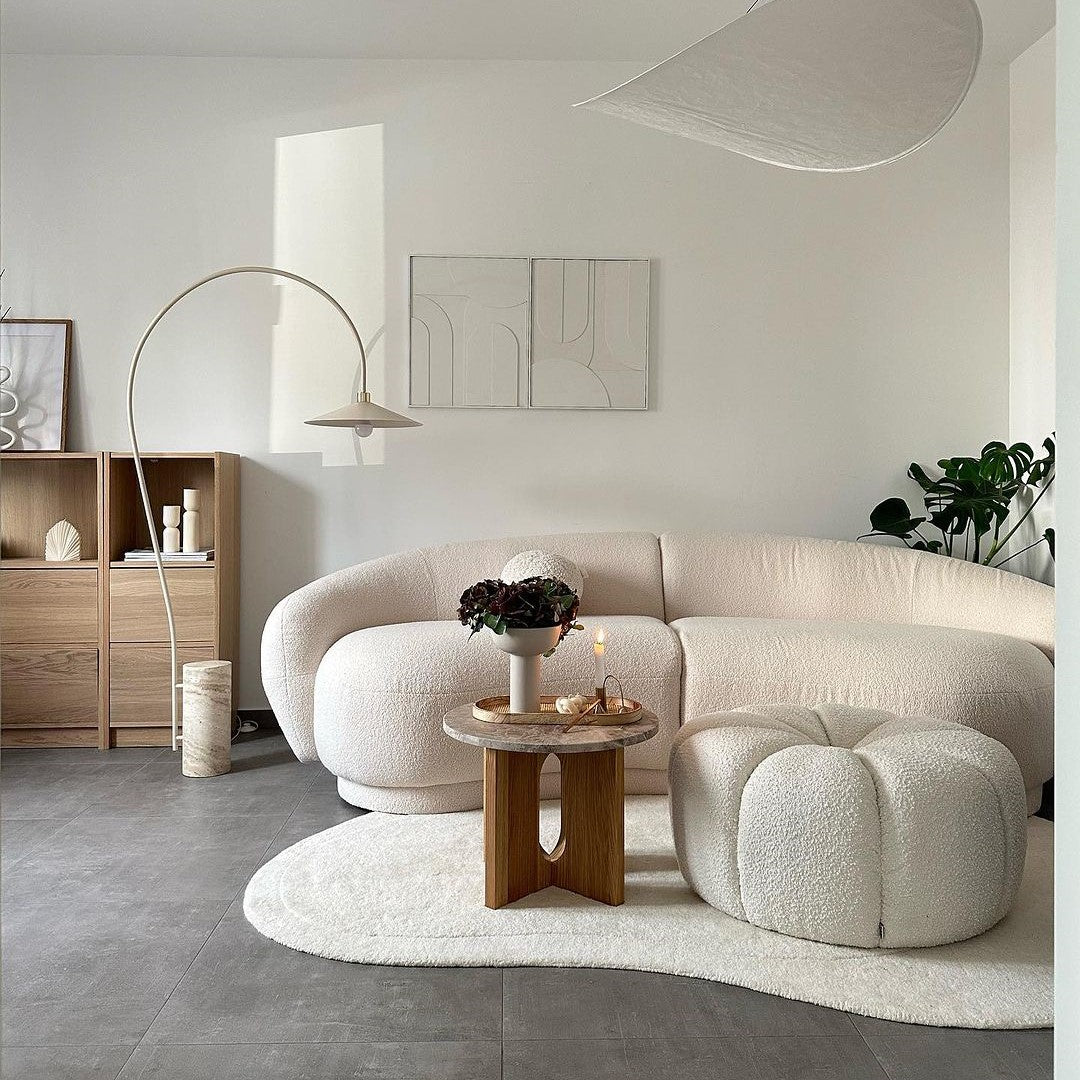 Rylight 3-Seater Teddy Flannel Sofa