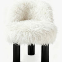 Post‑Modern Italian Sculptural Cloud‑Soft Fleece Lounge Chair