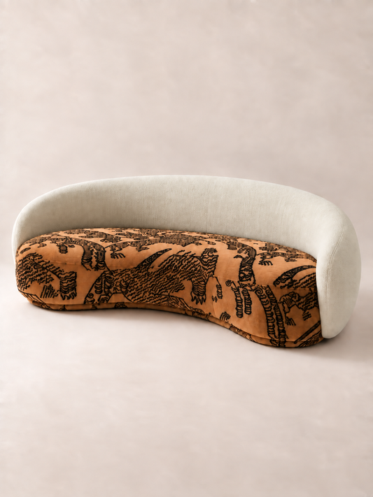 Tiger Mountain Sculptural Curved Sofa