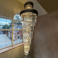 Rylight Spiral Crystal Chandelier