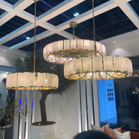 Modern Round Marble Chandelier for Living Room/Bedroom
