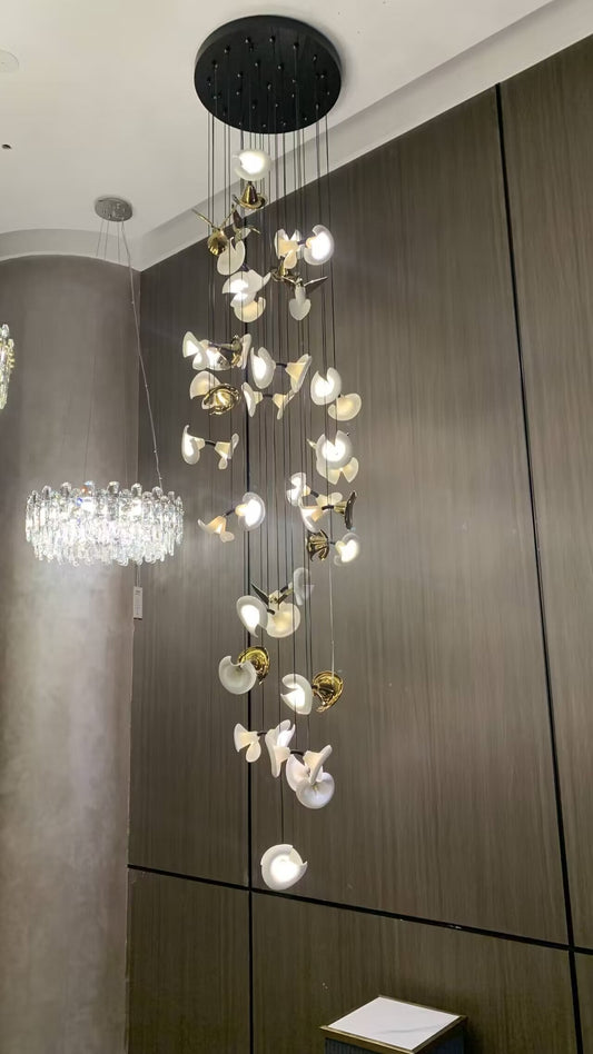 Moderne Petunia Kroonluchter voor Trap/Hal/Woonkamer