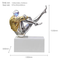 Rylight Gold Coat Goddess vloerlamp