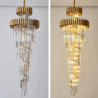 Rylight Spiral Crystal Chandelier
