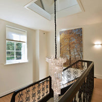 Rylight 13/24/30-lichts luxe stijl roterende kristallen kroonluchter