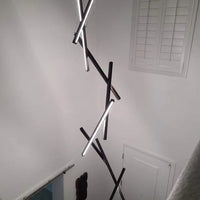 ثريا رايلايت الخشبية العمودية الطويلة