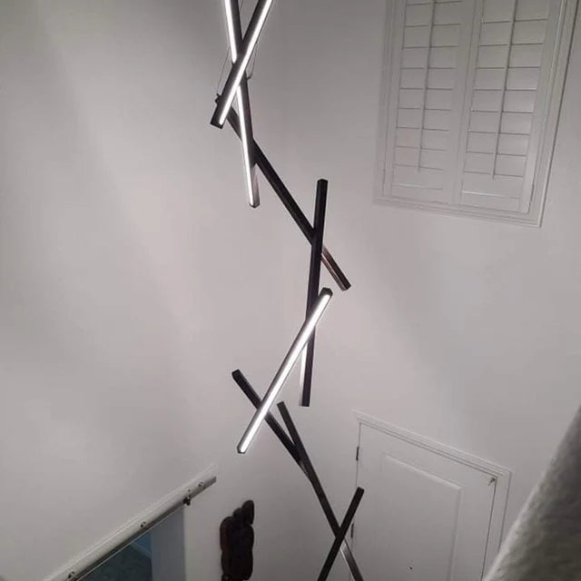 ثريا رايلايت الخشبية العمودية الطويلة