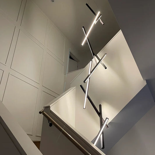 Rylight Houten Verticale Lange Kroonluchter