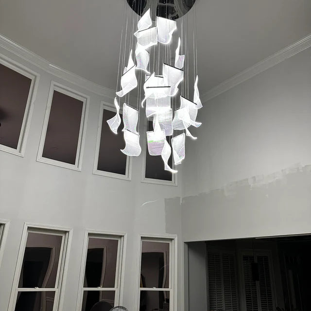 Rylight 8/12/18/28/38-licht papieren LED-kroonluchter
