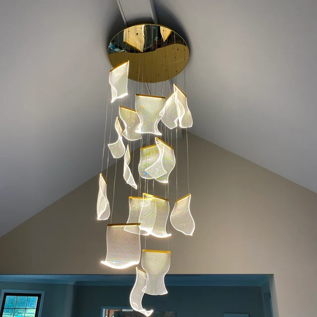 Rylight 8/12/18/28/38-licht papieren LED-kroonluchter