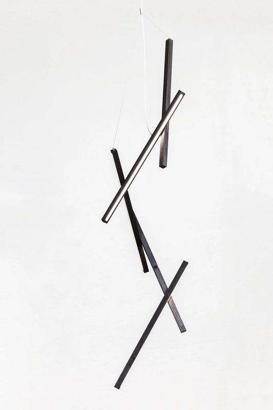 Rylight Houten Verticale Lange Kroonluchter