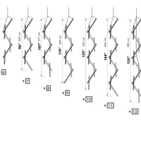 ثريا رايلايت الخشبية العمودية الطويلة